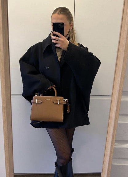 Acy | Oversized Wollen Jas Met Knopen → Acy Wollen Jas Oversized Met Knopen Warm