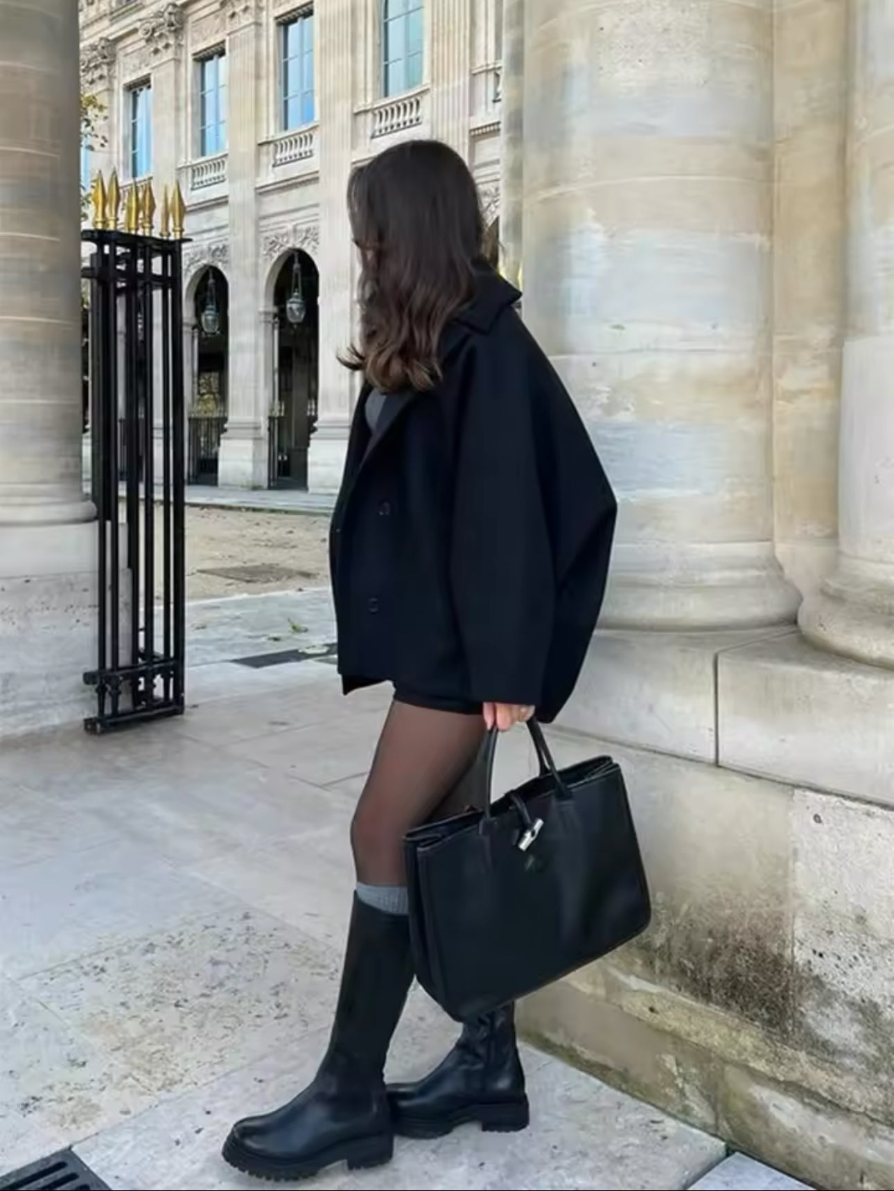 Acy | Oversized Wollen Jas Met Knopen → Acy Wollen Jas Oversized Met Knopen Warm