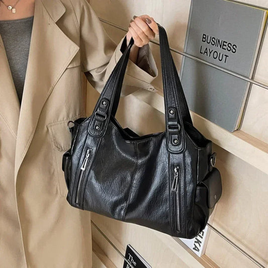 Schoudertas Reid Leren Shoulder Bag - StudioMarella