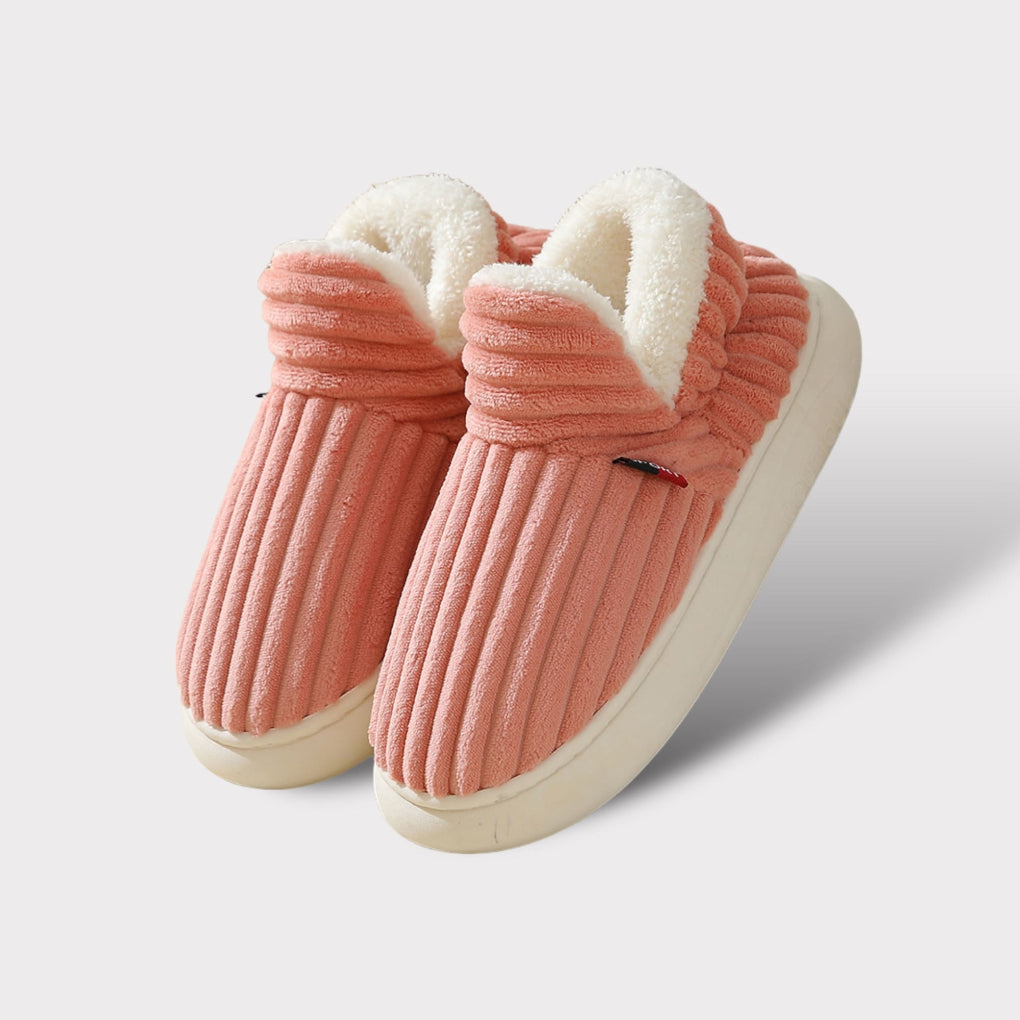 Dames Pantoffels Zacht Bont Gegarneerd Warm en Comfortabel