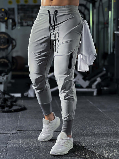 Waterdichte Cargo Joggingbroek met Hoge Ribboorden