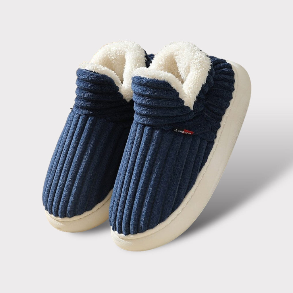 Dames Pantoffels Zacht Bont Gegarneerd Warm en Comfortabel