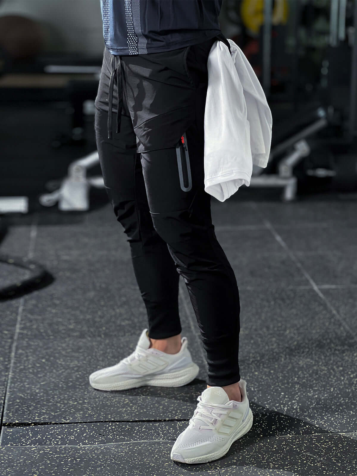 Waterdichte Cargo Joggingbroek met Hoge Ribboorden