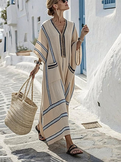 Dames zomerjurk losvallend materiaal