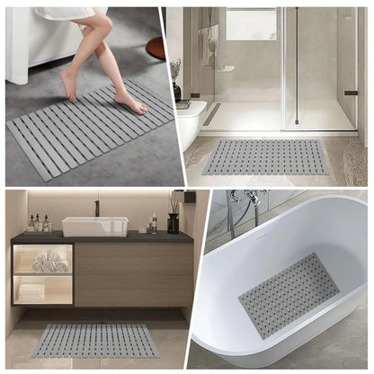 Antislip Badmat met Zuignappen en Drainagegaten 40×63 cm voor Veilig Douchen