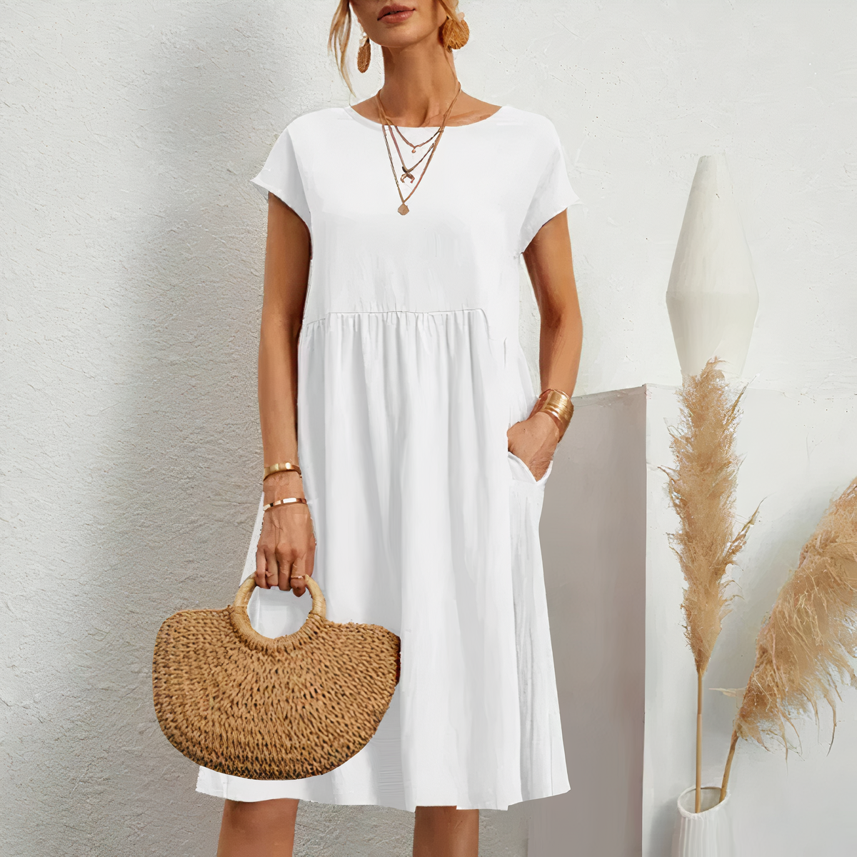 Vrouwelijke Feestjurk Elegant en Chic