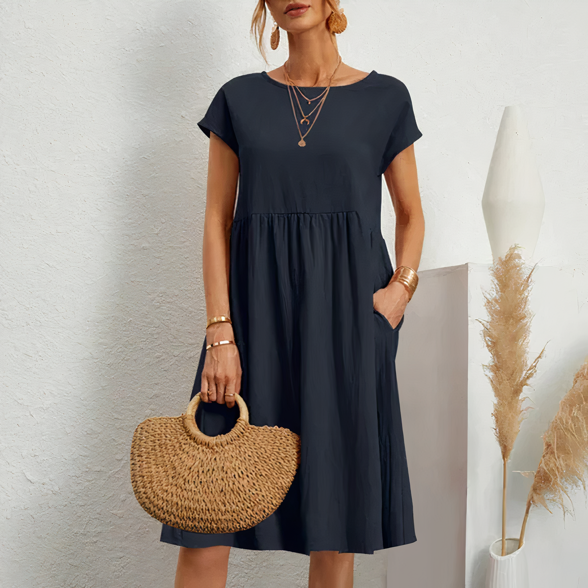 Vrouwelijke Feestjurk Elegant en Chic