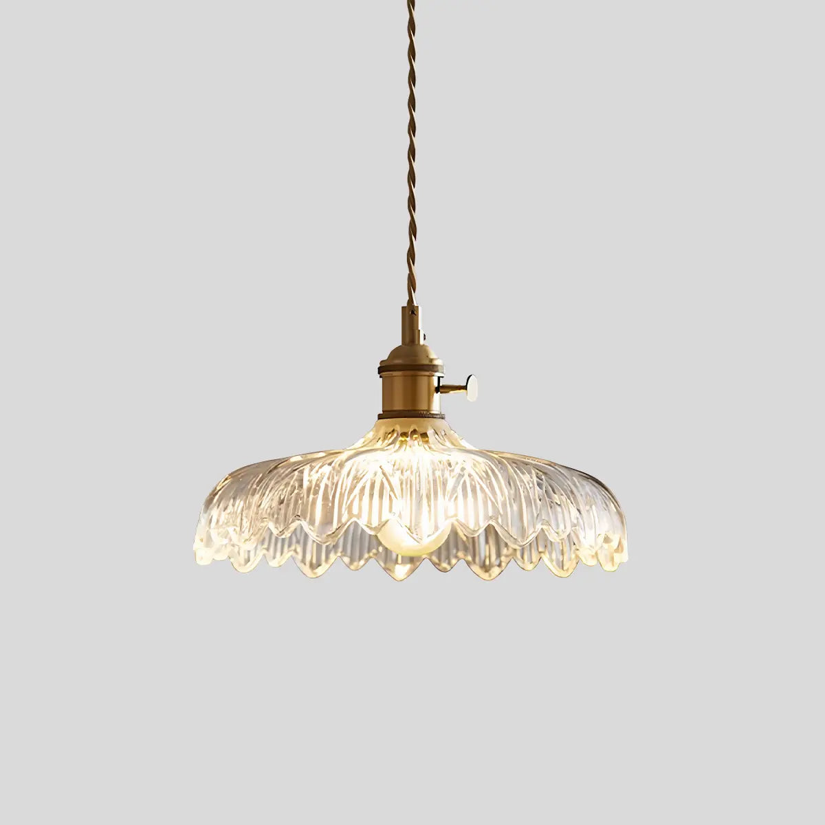 Hanglamp Glas Brons Verstelbare Kabel Woonkamer Eettafel Transparante Glazen Hanglamp Sfeerverlichting Vintage