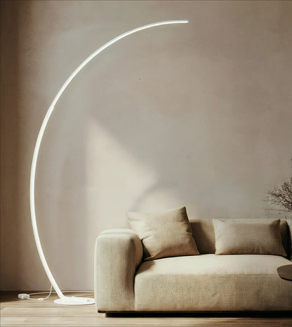 LED Vloerlamp Booglamp Zwart Wit Dimbaar 170cm Modern Design