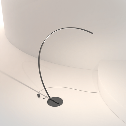 LED Vloerlamp Booglamp Zwart Wit Dimbaar 170cm Modern Design