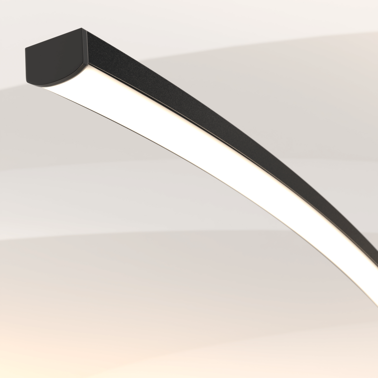 LED Vloerlamp Booglamp Zwart Wit Dimbaar 170cm Modern Design