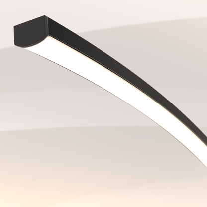 LED Vloerlamp Booglamp Zwart Wit Dimbaar 170cm Modern Design