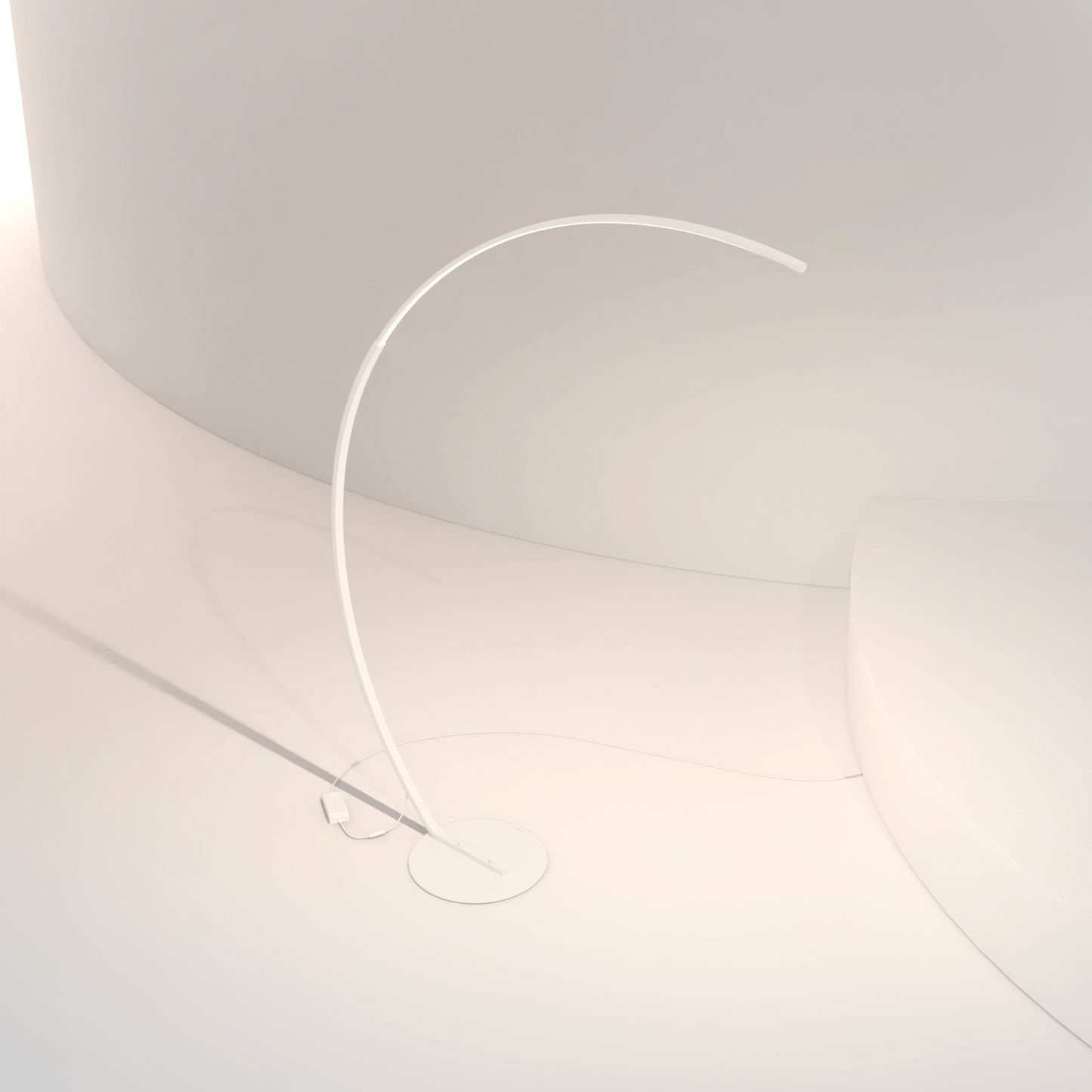 LED Vloerlamp Booglamp Zwart Wit Dimbaar 170cm Modern Design