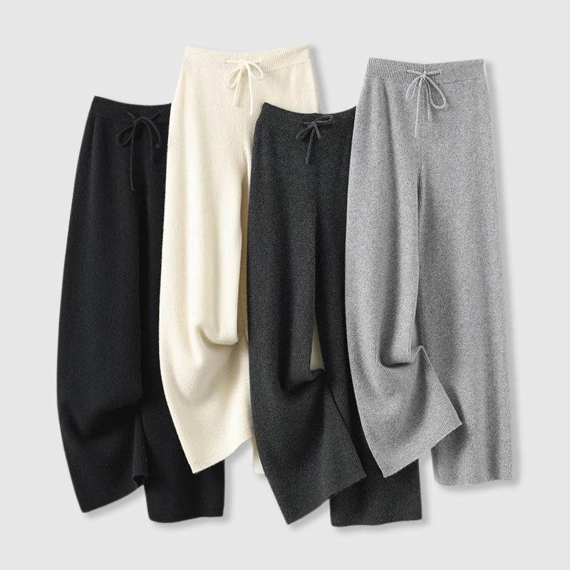 Dames Kasjmier Broek Wijd Model Zacht Comfortabel