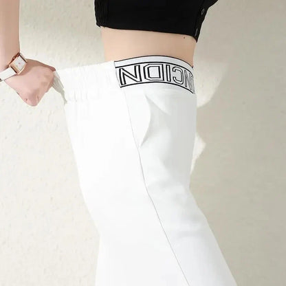 Zijde Broek Wijd Ijsblauw Zomer Comfort