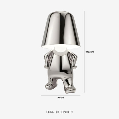 Metalen Tafellamp Sculptuur Figuur Sfeerlicht Touch Dimbaar LED Nachtlampje Goud Zilver Modern Design Decoratief