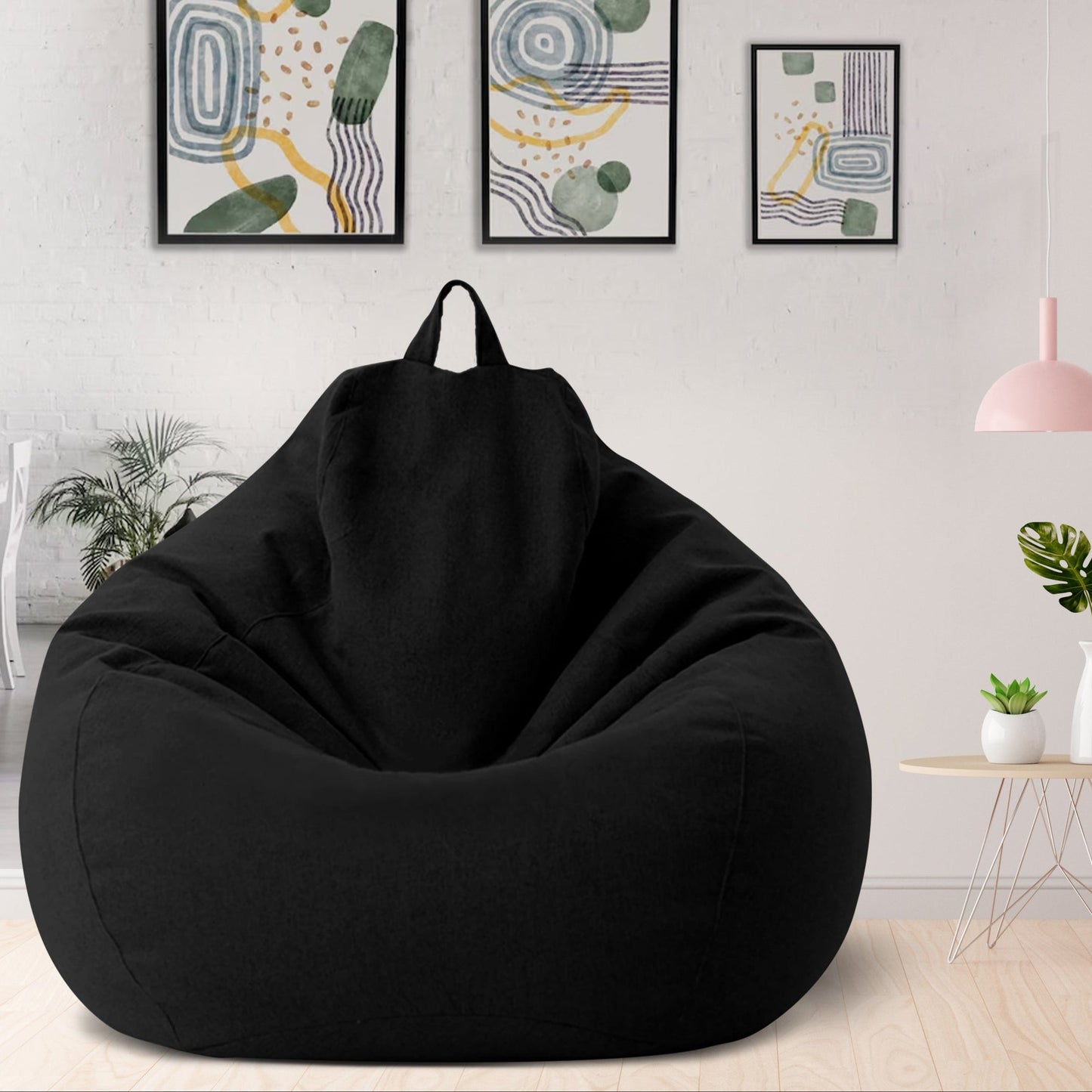 Zachte Linnen Zitzakhoes – Ergonomisch Comfort & Modern Design voor Woonkamer