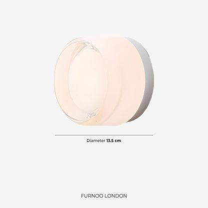 Minimalistische LED-Wandlamp Rond Aluminium Acryl Diffuus Licht Warm Wit Modern Design Compact Slaapkamer Gang Accentverlichting