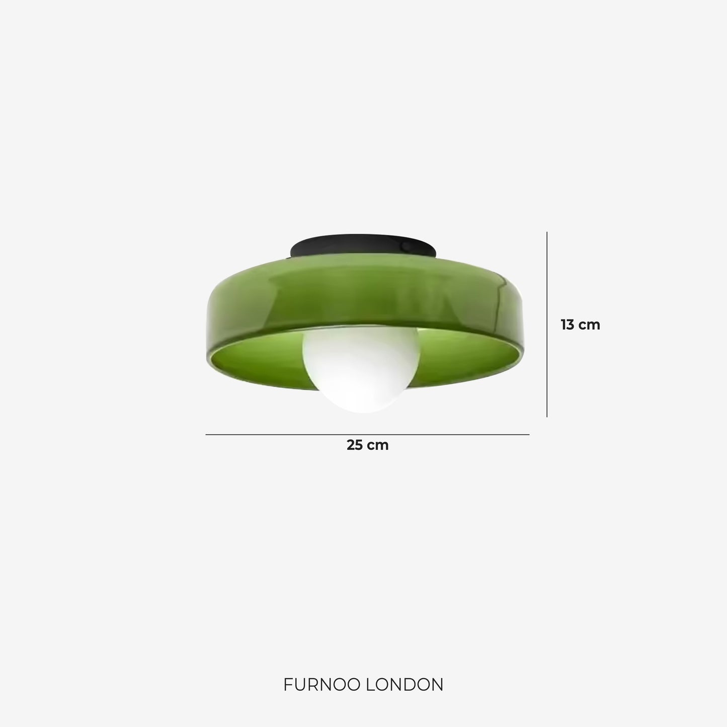 Minimalistische Glazen Wand- en Plafondlamp — Moderne Verlichting voor Gang & Slaapkamer — Dimbaar LED — Ø25 / Ø35 cm