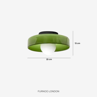 Minimalistische Glazen Wand- en Plafondlamp — Moderne Verlichting voor Gang & Slaapkamer — Dimbaar LED — Ø25 / Ø35 cm