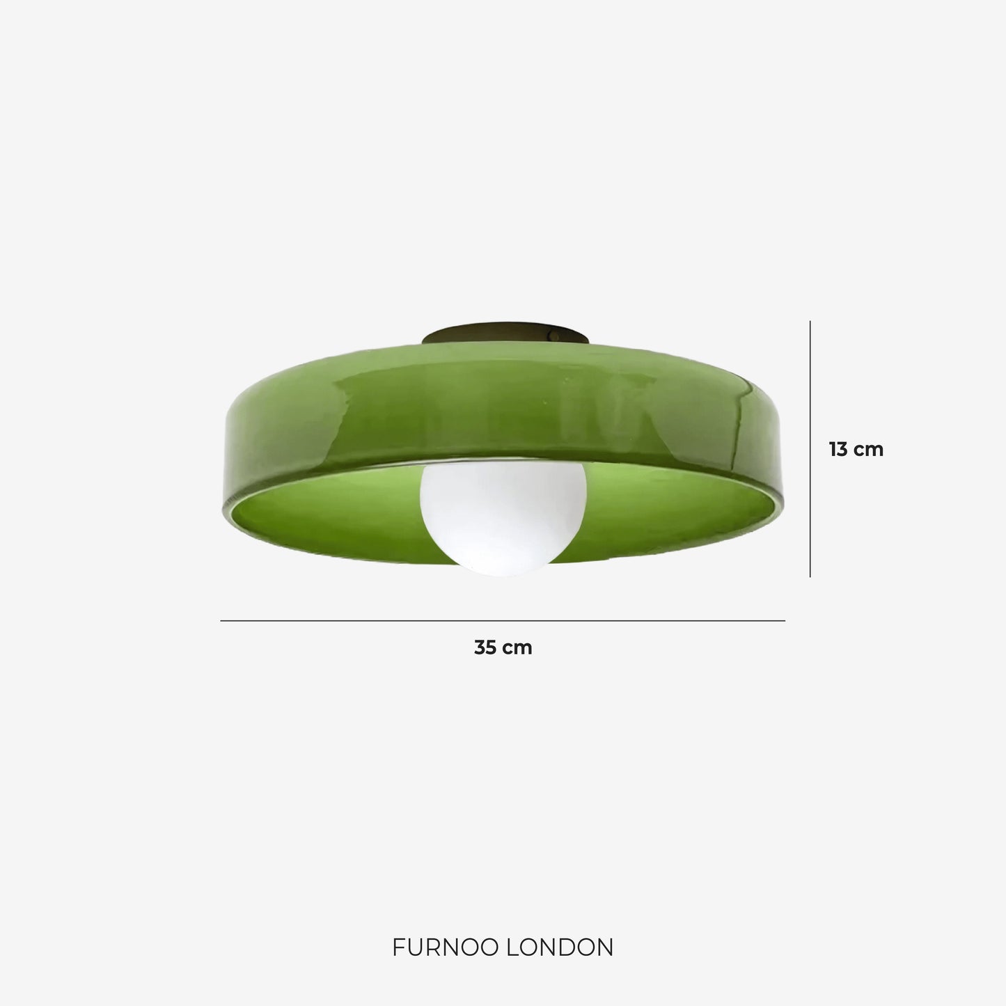 Minimalistische Glazen Wand- en Plafondlamp — Moderne Verlichting voor Gang & Slaapkamer — Dimbaar LED — Ø25 / Ø35 cm