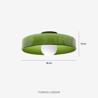 Minimalistische Glazen Wand- en Plafondlamp — Moderne Verlichting voor Gang & Slaapkamer — Dimbaar LED — Ø25 / Ø35 cm