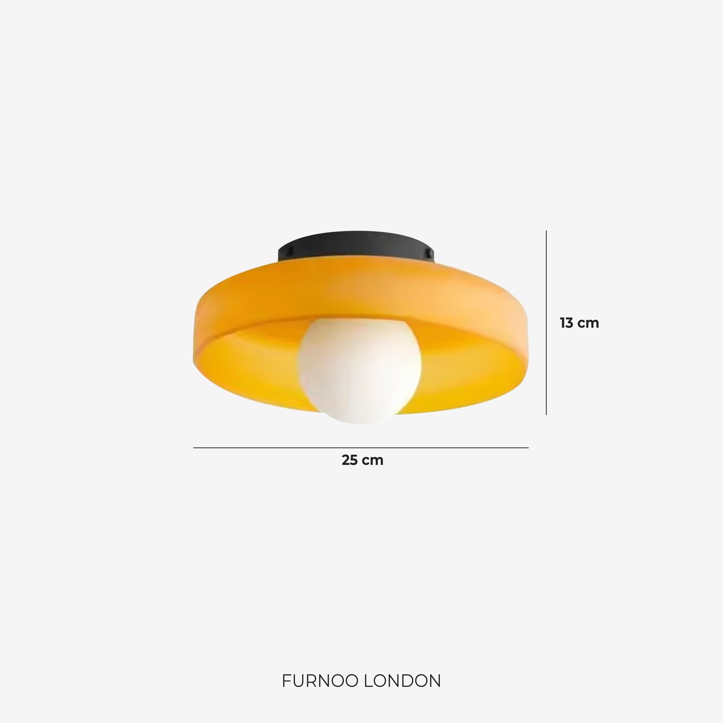 Minimalistische Glazen Wand- en Plafondlamp — Moderne Verlichting voor Gang & Slaapkamer — Dimbaar LED — Ø25 / Ø35 cm
