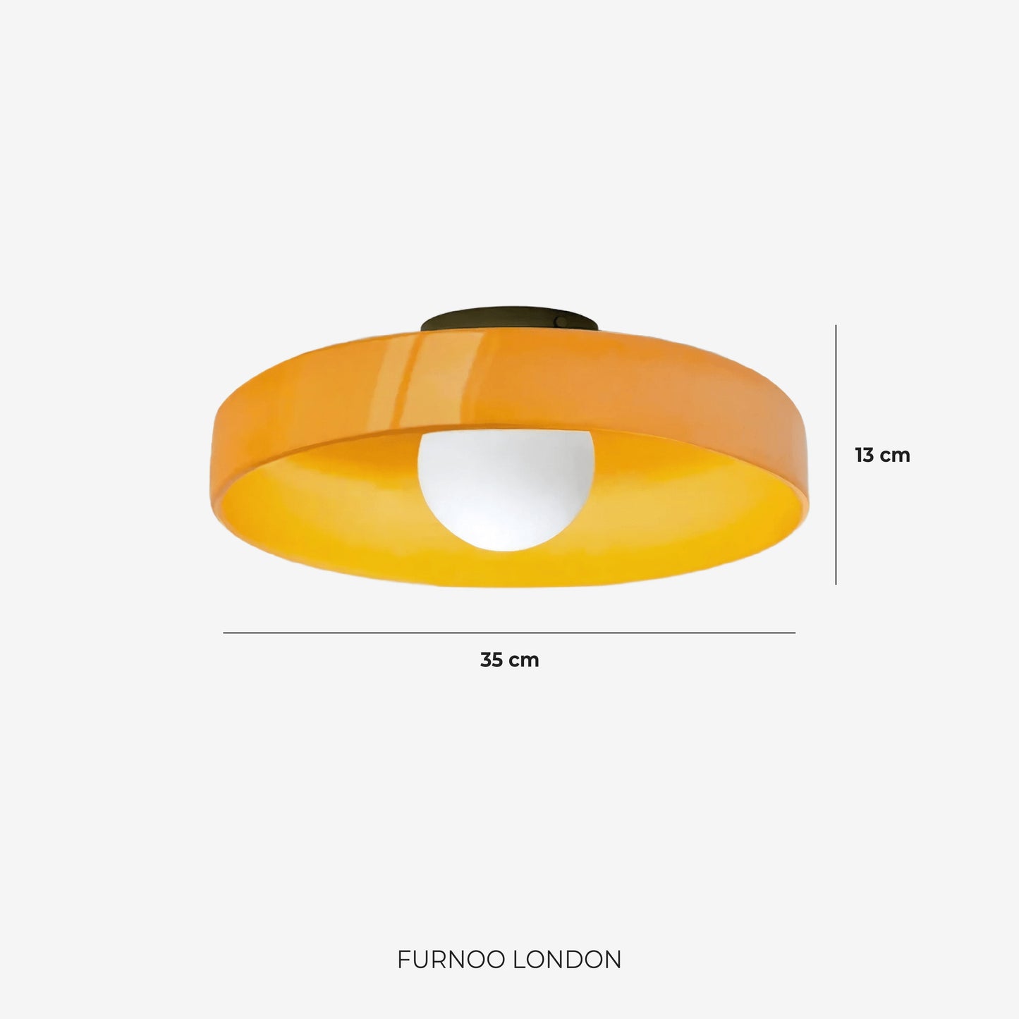 Minimalistische Glazen Wand- en Plafondlamp — Moderne Verlichting voor Gang & Slaapkamer — Dimbaar LED — Ø25 / Ø35 cm