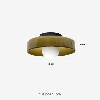 Minimalistische Glazen Wand- en Plafondlamp — Moderne Verlichting voor Gang & Slaapkamer — Dimbaar LED — Ø25 / Ø35 cm