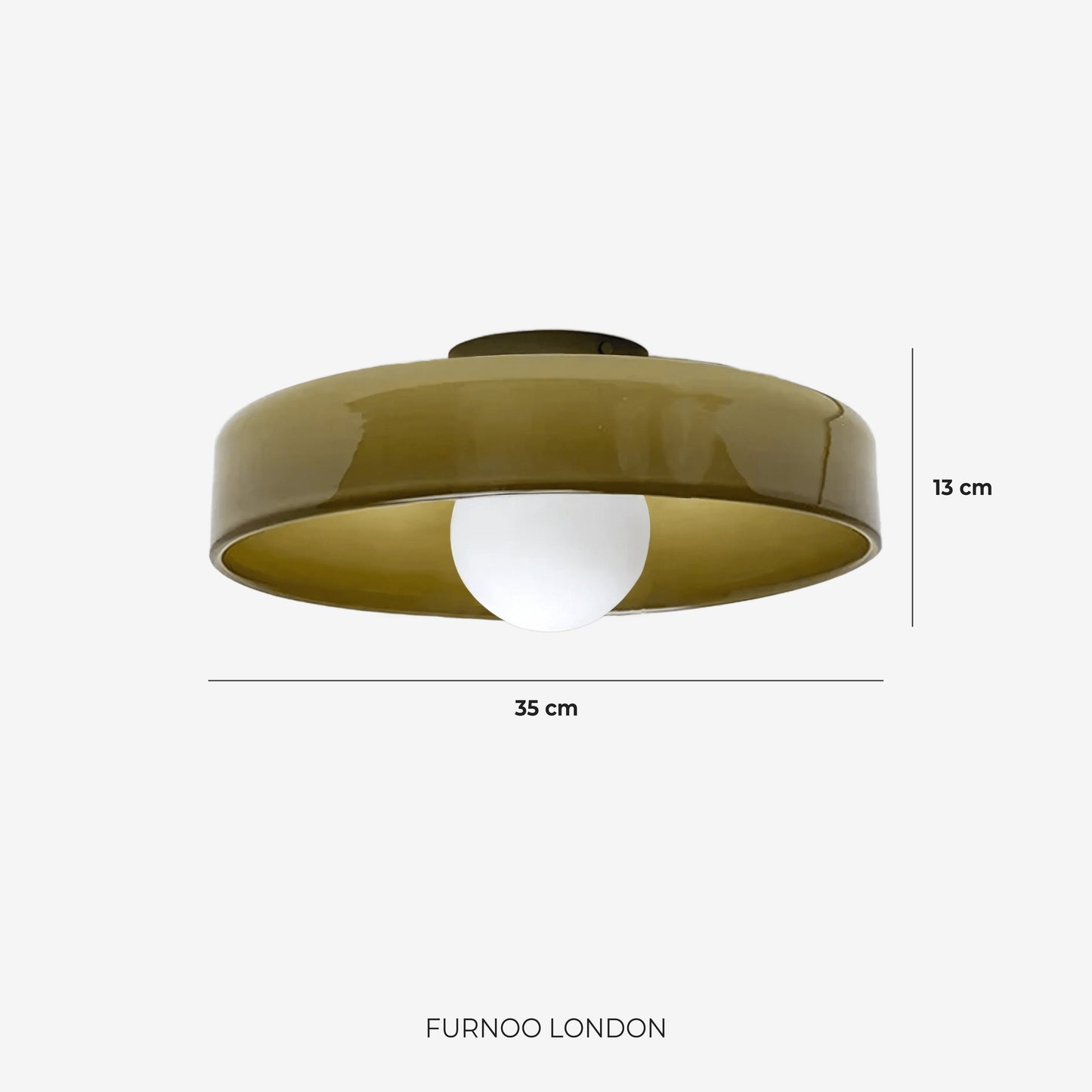 Minimalistische Glazen Wand- en Plafondlamp — Moderne Verlichting voor Gang & Slaapkamer — Dimbaar LED — Ø25 / Ø35 cm