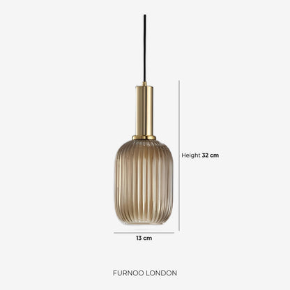 CLYDE Moderne Hanglamp met Gekleurde Glazen Kap – Scandinavisch Design voor Woonkamer & Eetkamer – E27 Fitting