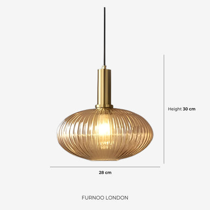 CLYDE Moderne Hanglamp met Gekleurde Glazen Kap – Scandinavisch Design voor Woonkamer & Eetkamer – E27 Fitting