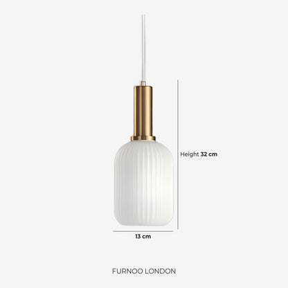 CLYDE Moderne Hanglamp met Gekleurde Glazen Kap – Scandinavisch Design voor Woonkamer & Eetkamer – E27 Fitting