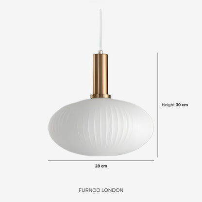 CLYDE Moderne Hanglamp met Gekleurde Glazen Kap – Scandinavisch Design voor Woonkamer & Eetkamer – E27 Fitting