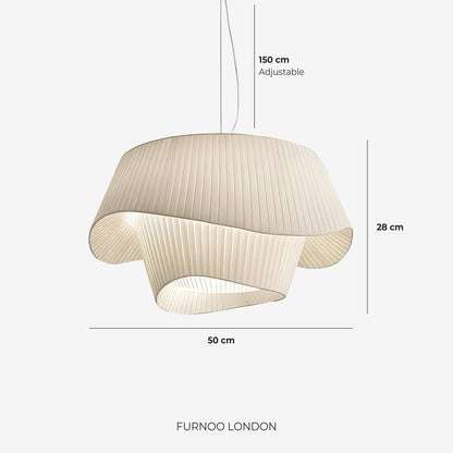 Moderne Tyvek Hanglamp Rond Design Warm Wit Dimbaar Woonkamer Eetkamer Slaapkamer Decoratieve Plafondverlichting
