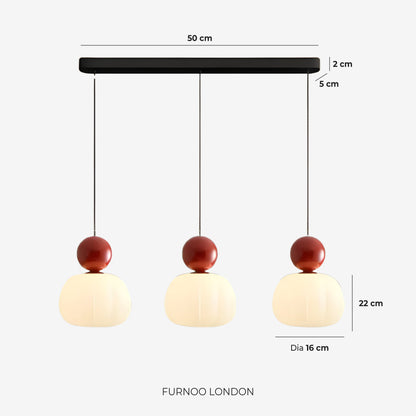 Geometrische Hanglamp Bauhaus Design Metaal Glas E27 – 1 of 3 Lichtpunten Dimbaar Sfeerverlichting