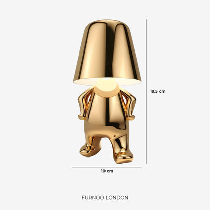 Metalen Tafellamp Sculptuur Figuur Sfeerlicht Touch Dimbaar LED Nachtlampje Goud Zilver Modern Design Decoratief