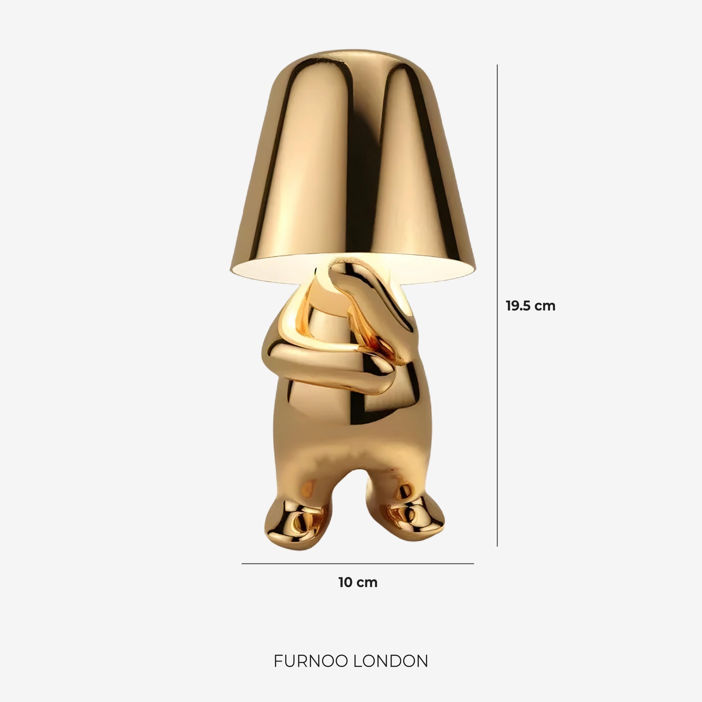 Metalen Tafellamp Sculptuur Figuur Sfeerlicht Touch Dimbaar LED Nachtlampje Goud Zilver Modern Design Decoratief
