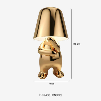 Metalen Tafellamp Sculptuur Figuur Sfeerlicht Touch Dimbaar LED Nachtlampje Goud Zilver Modern Design Decoratief