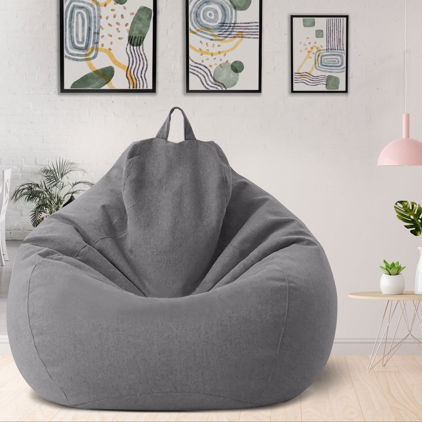 Zachte Linnen Zitzakhoes – Ergonomisch Comfort & Modern Design voor Woonkamer