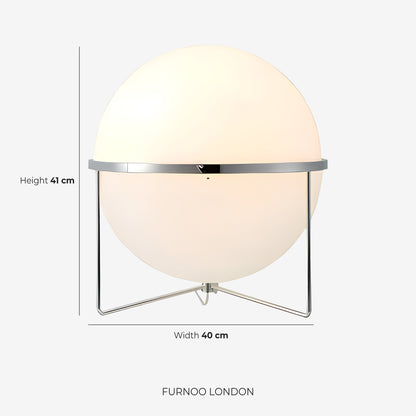 Moderne Vloerlamp met Chroomafwerking en Acrylbollen – Sfeervolle Verlichting voor Woonkamer en Slaapkamer