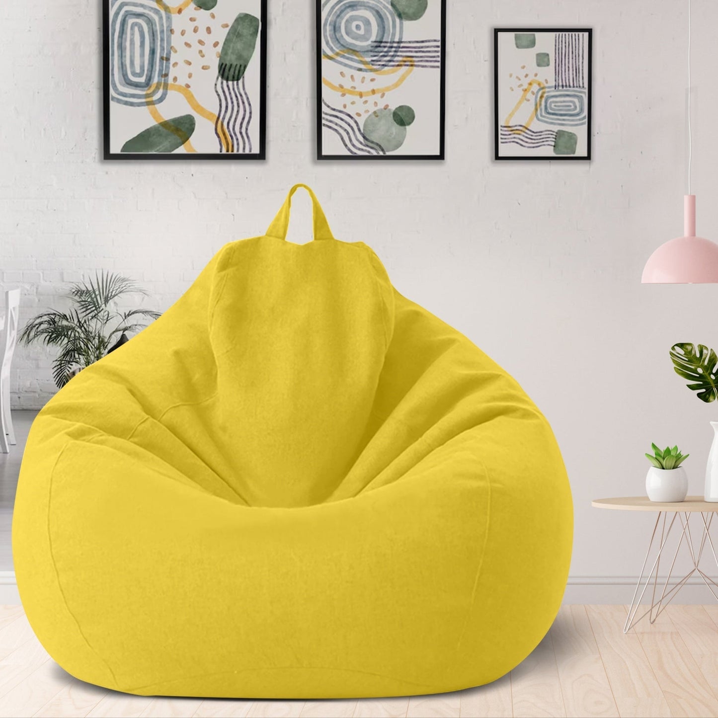 Zachte Linnen Zitzakhoes – Ergonomisch Comfort & Modern Design voor Woonkamer