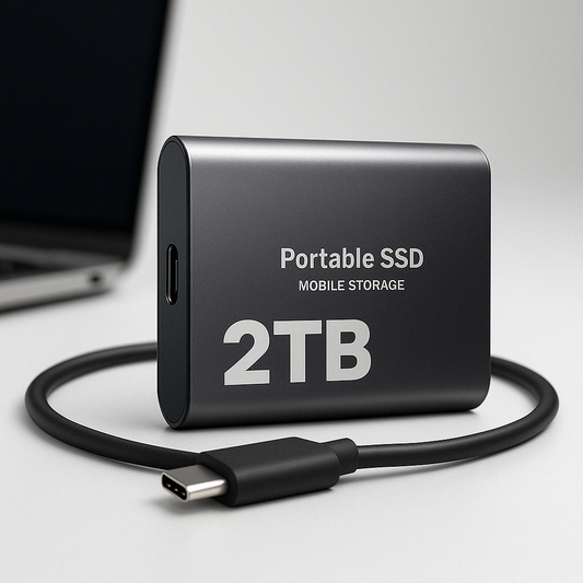 Draagbare SSD-Schijf 2TB Ultrasnelle Externe Harde Schijf USB-C voor Laptop PC Zwart Blauw Rood Dataopslag Backup