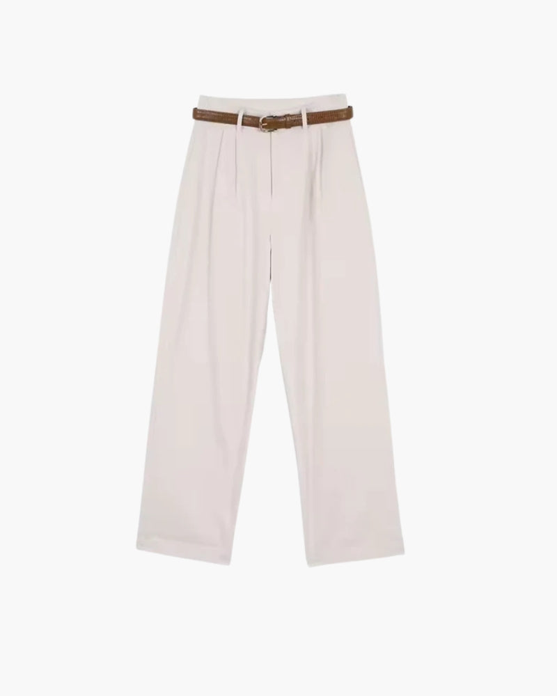 Hoge Broek voor Vrouw met Ceintuur Wijd Model - StudioMarella