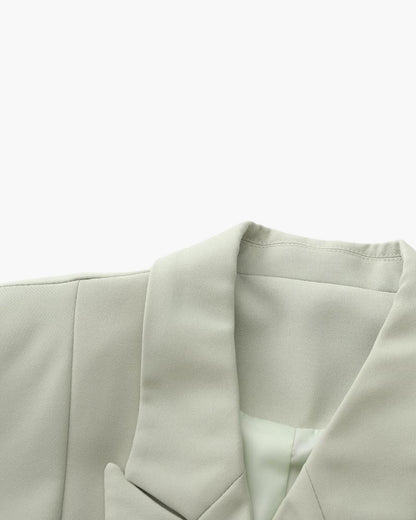 Plus Size Blazer Dubbelzijdig Groen voor Dames