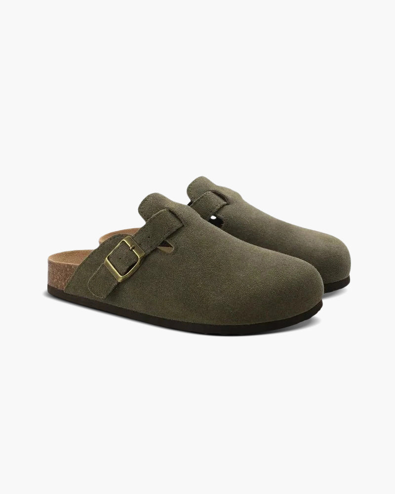 Heren Suede Clog Comfortabele Ergonomische Zool