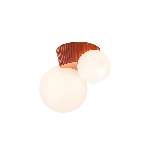 Hanglamp Plafond 2 Lichtbollen Resin Groen Woonkamer Slaapkamer Hal Bollamp Modern Design