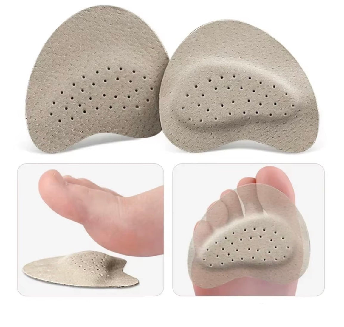 Anti-slip Voorvoetpads voor Sandalen Dames 3mm & 6mm Gel Cushions Comfort Inlegzolen Schoenaccessoire
