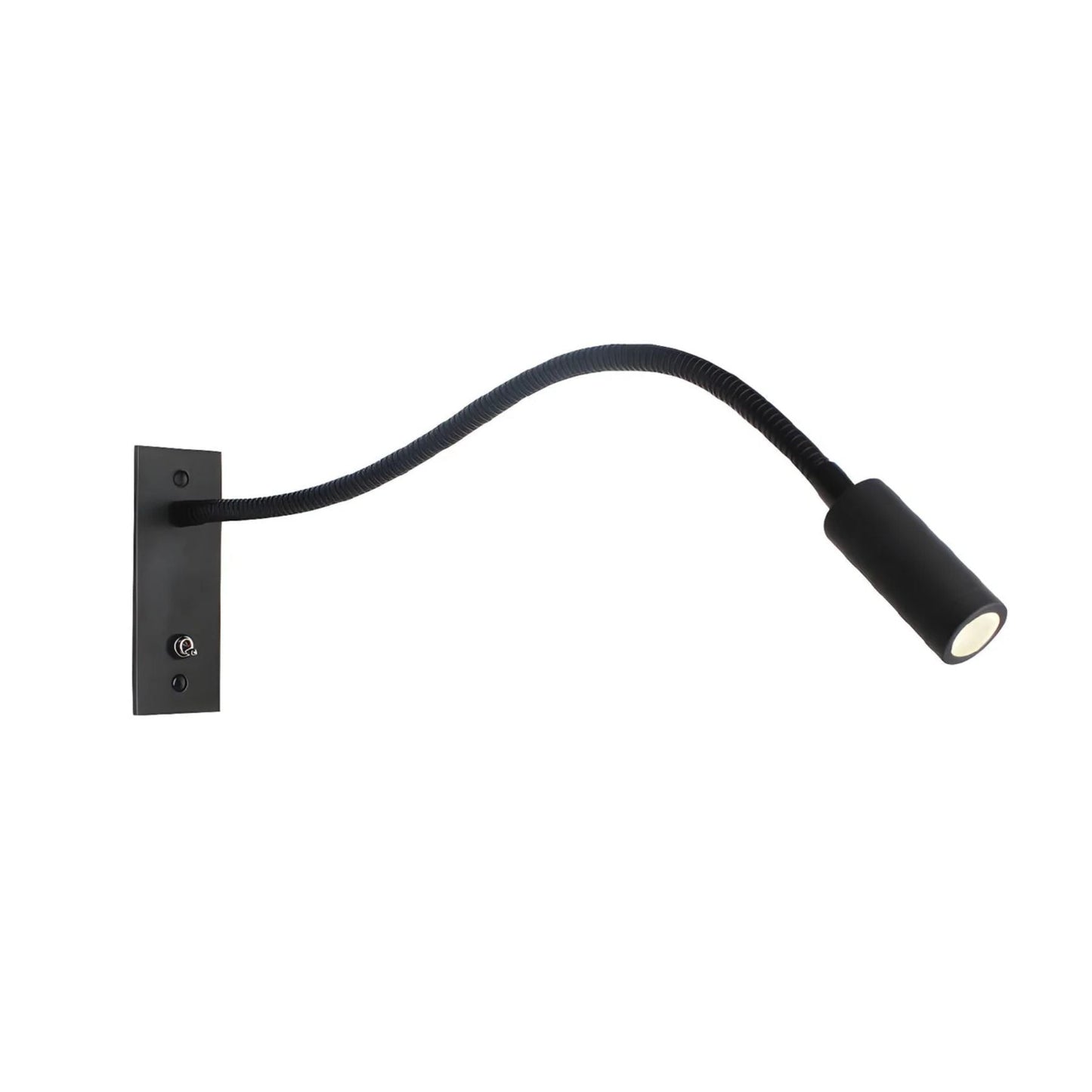 Elezor Flexibele Gooseneck Wandlamp LED Zwart Leeslamp Slaapkamer Bed Wandverlichting Richtbaar Modern Minimalistisch
