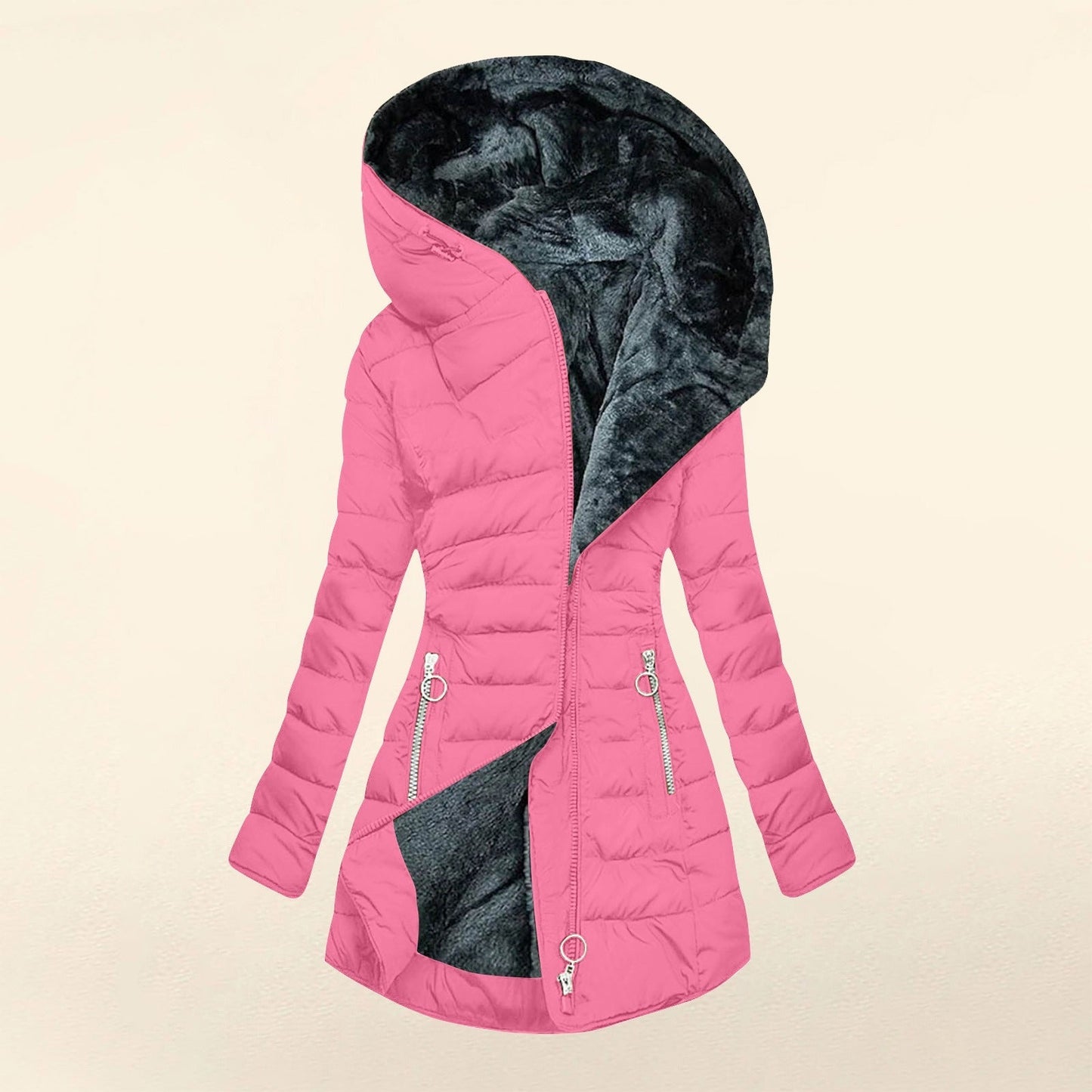 Dames Fleecejack Warm en Gewatteerd voor Winter